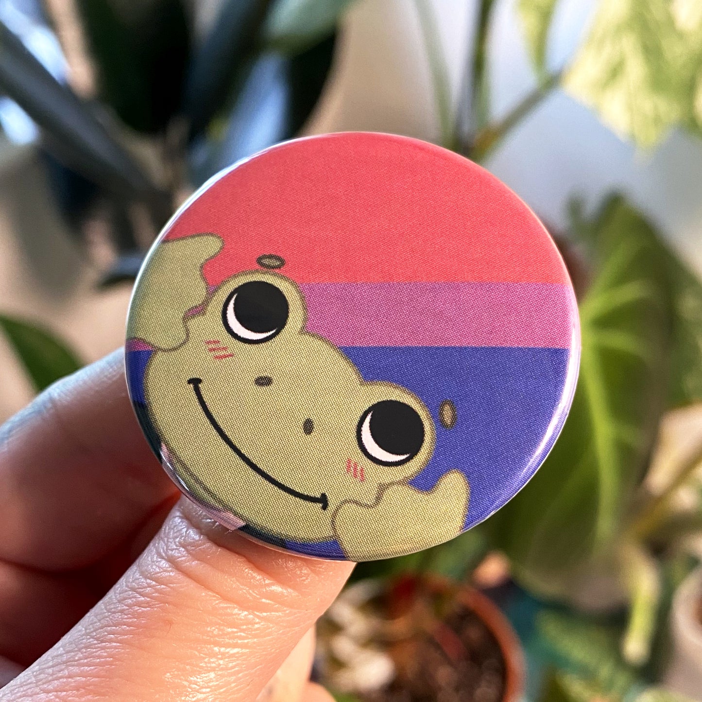 Pride Frog Bisexual Pin Badge